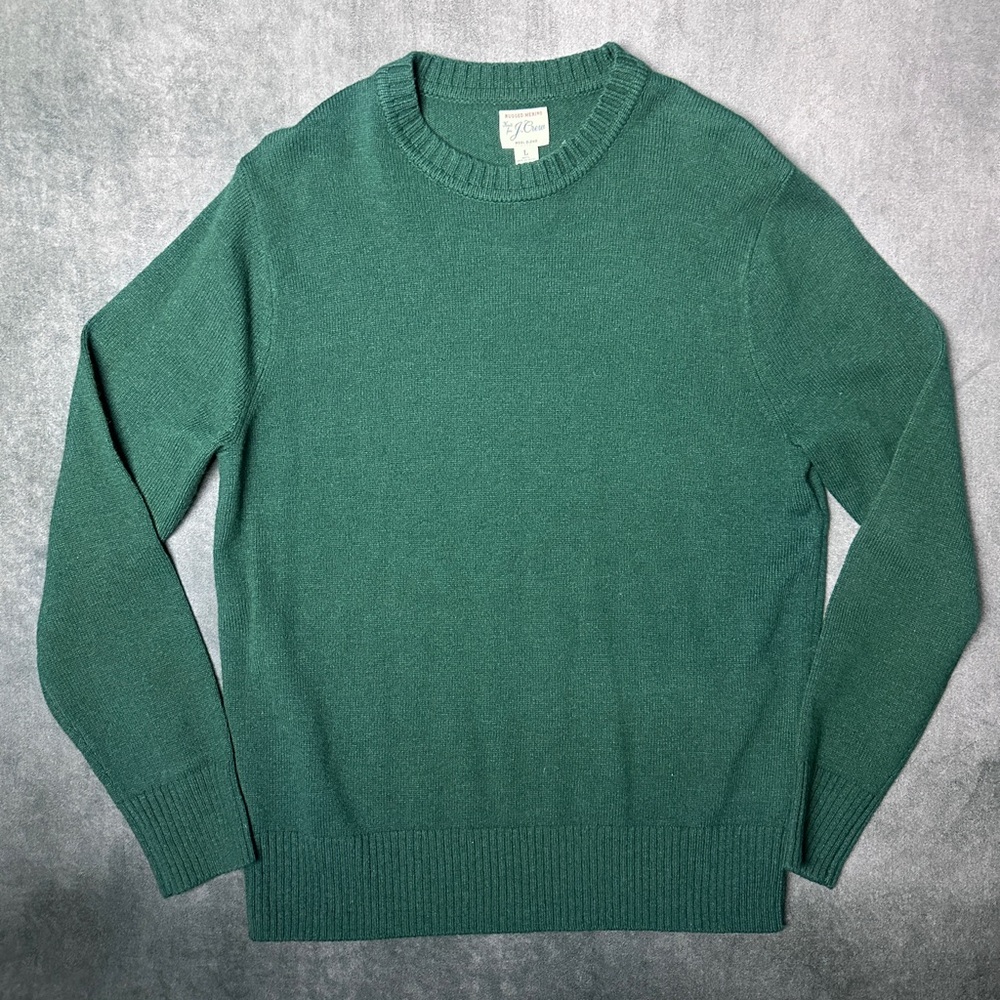 NWT J.Crew Rugged Merino Wool Sweater size L